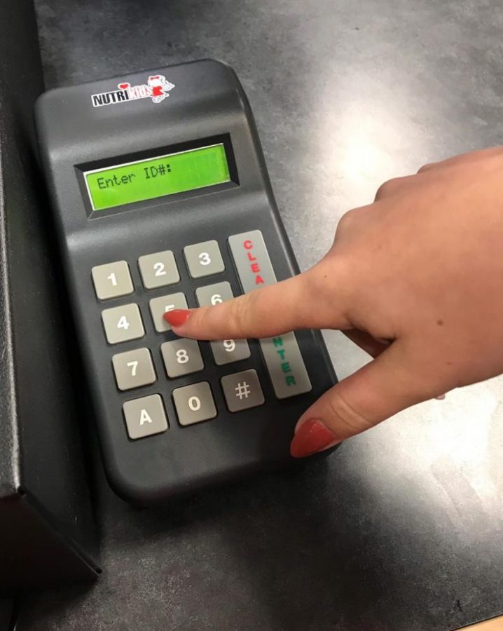 All students must now enter their 6 digit pin number on the keypad to pay for their items, instead of using cash.