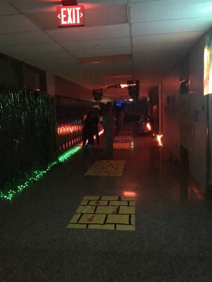 One of the decorates Hallways for haunted Hallways.