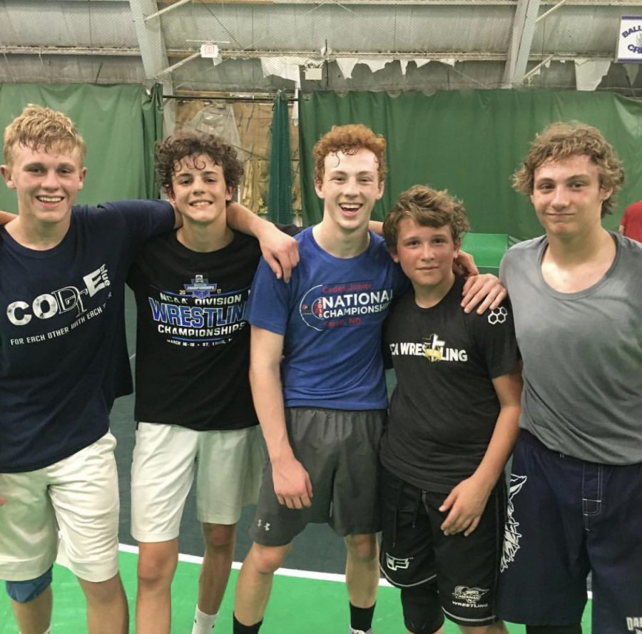 Dallastown wrestlers Jarrett Feeney, Cael Turnbull, Dalton Daugherty, Brooks Gable, and Hunter Sweitzer attend FCA Wrestling camp. They all went to the camp in the summer of 2017, and it was held here in York, PA.