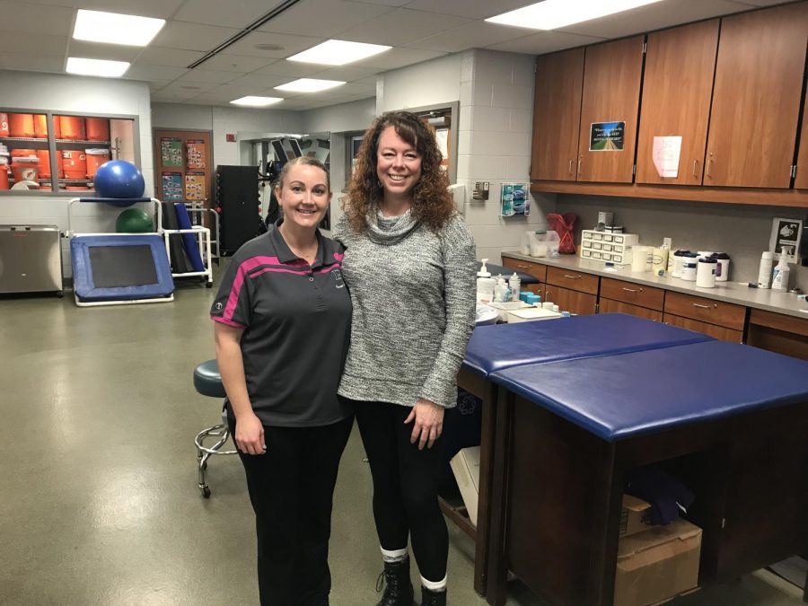 Ami Frederick (Left) and Laura Regener (Right) are Dallastown High Schools two athletic trainers 