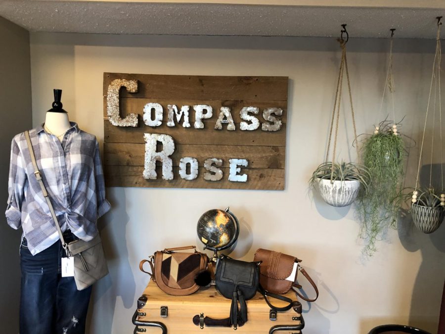 Compass+Rose+is+a+small+boutique+in+Tollgate+Village+that+is+owned+by+Dallastown+graduate+Holly+Wagman.+Wagman+majored+in+Biology+in+college+but+her+love+of+fashion+led+her+in+a+different+direction.+