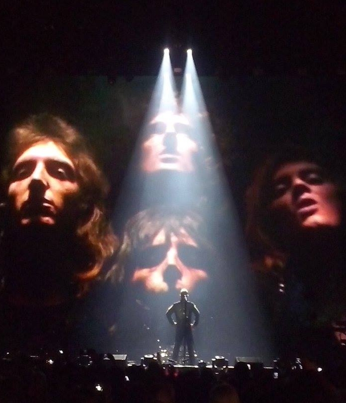 The music video for "Bohemian Rhapsody" includes this classic shot of the four band members incorporating opera into rock. The six minute song is never deemed too long by Queen fans.