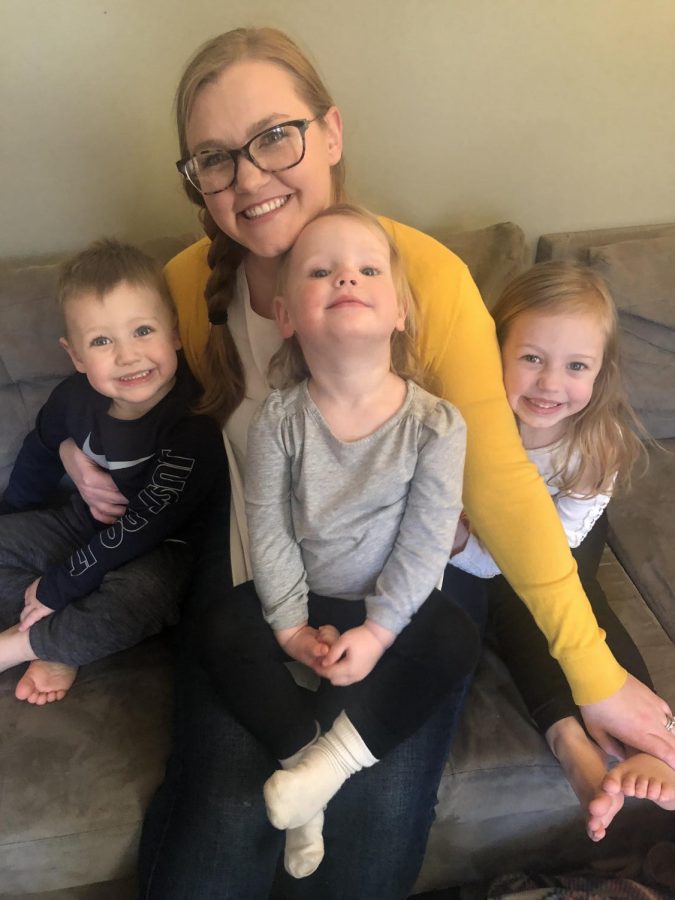 Erin De Boer poses with her three children, Piet left, Kamden middle, and Cecilia right. After Piet was diagnosed with Type 1 diabetes, Deboer started a mommy blog to spread awareness of the disease. Her accounts have a large following, and many parents can relate to her experiences. 