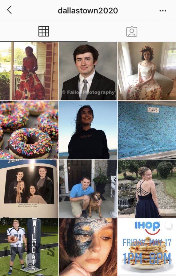 The official @dallastown2020 Instagram page posts a new student of the week every Monday. They also post senior related fundraisers and sports achievements. 