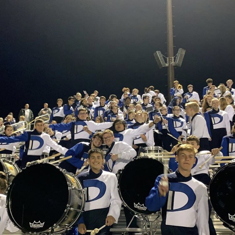 Marching Band in the stands