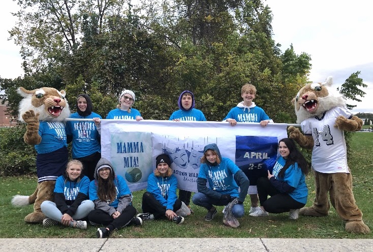Members of the Mamma Mia! cast and crew walked the Dallastown Halloween Parade on October 17 to promote the show. They placed third in their category.