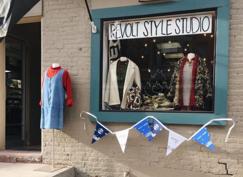 Located on 26 N Beaver St, Revolt Style Studio’s storefront was decorated in a blue and white banner  on Nov. 30 in celebration of Small Business Saturday. 