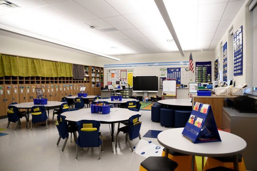 One of the newly finished classrooms at Loganville Springfield Elementary. 