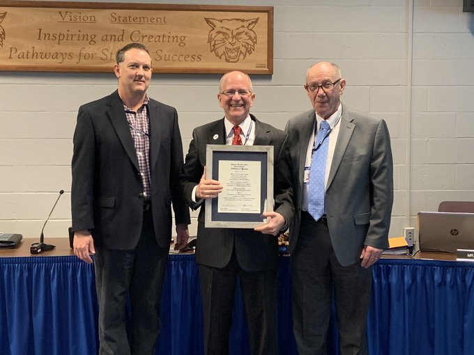 Dallastown+Area+School+District+honored+Dr.+Dyer+at+his+last+board+meeting+on+Thursday%2C+Dec.+12.+He+finished+his+45+years+of+service+to+the+community+at+the+beginning+of+the+new+year.