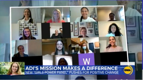 DHS sophomore Ainsley Ellis (pictured second row left) was featured on Good Morning America last month as a part of the Girls Power Panel. 