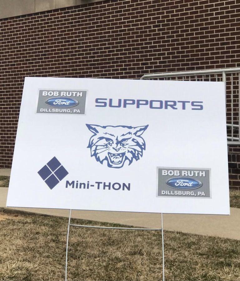 The community sponsors help make  Mini-THON happen! Bob Ruth Ford in Dillsburg sponsored the VIP yard signs and the $150 incetive bags so that was totally paid for! 