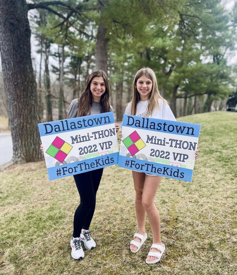 Mini-THON had 65 VIP fundraisers this year who each raised over $400. The top two fundraisers are seen here Ava Markel (left) who raised $3,060 and Jocelyn Markel (right) who raised $2,565. 