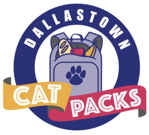 Official Cat Packs Program Logo- Featured On Their Website. Cat Packs was introduced as a independent program after COVID struck the District.
