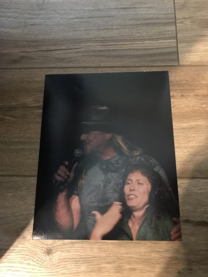 Moul and Trace Adkins at one of his York Fair concerts. 