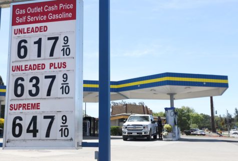 Gas prices over $6.00 per gallon are displayed at a gas station on May 18, 2022, in Petaluma, Calif.