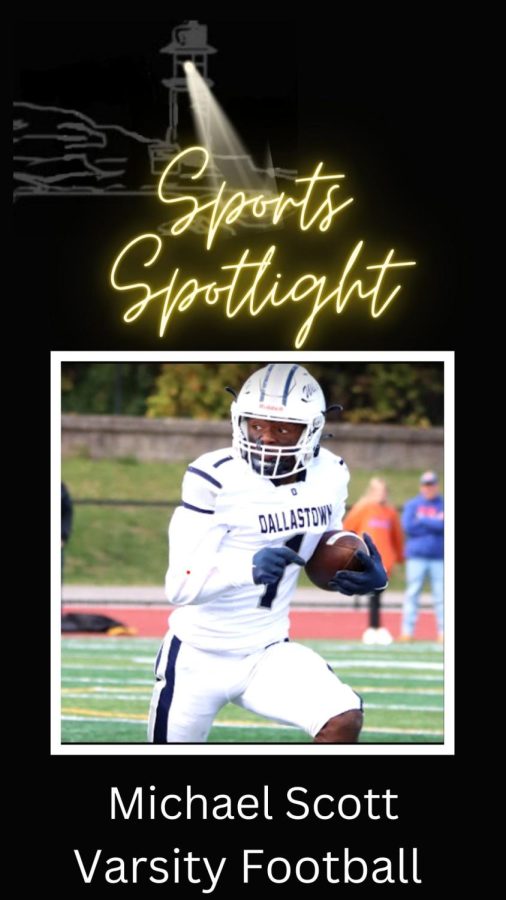 Senior football player, Michael Scott,  was selected as our Sports Spotlight Athlete. Scott was voted by his peers for his stand-out performances on the field in the recent weeks.