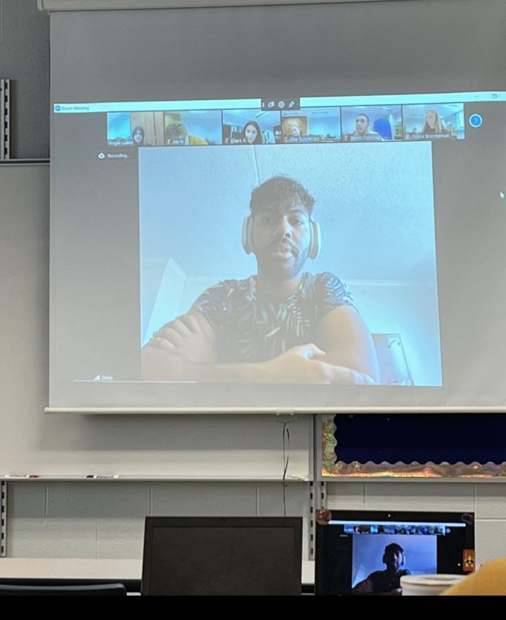 Voice contestant and DHS grad Devix visited with the Beacon staff via Zoom earlier this month. 