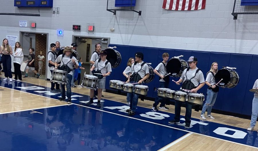 The Dallastown High School drumline brought their musical talents by performing at the 2022 Battle of the Buildings. 