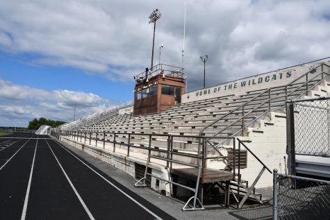 This section of the old stadium, built in 1958, had no handrails, no ramps, and no accessible seating. This structure was demolished and its replacement is fully ADA compliant. 