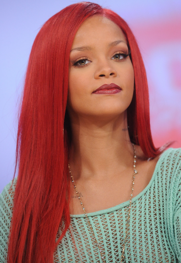 Singer, songwriter, and 2023 Super Bowl Halftime performer Rihanna.