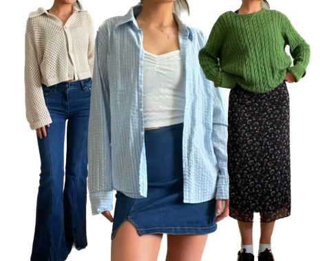 Ready for the season, a lookbook highlights this springs fashion. Mixes of classic spring colors such as blues and whites in combination with darker counterparts.