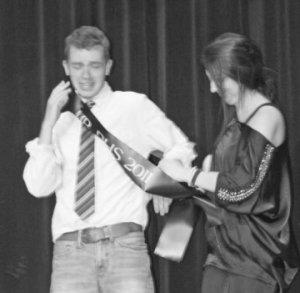 In the first-ever Mr. DHS pageant in 2011, senior Stephen Payne was crowned by Student Council member Teri Shaffer. The first event raised money for Olivias House, a local grief counseling center. 