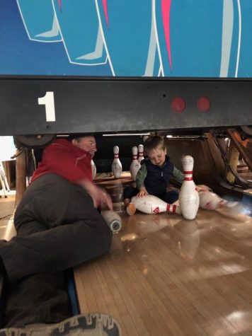  Mr. Zelgers father along with Mr. Zelgers son play on lanes of Lion Bowl, a place where Zelger himself grew up.