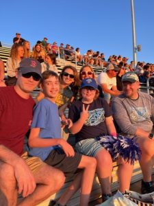 Dallastown families enjoy the new accessible seating that the American Legion Field at Wildcat Stadium. ADA compliance was one of the most important aspects of the stadium renovation.