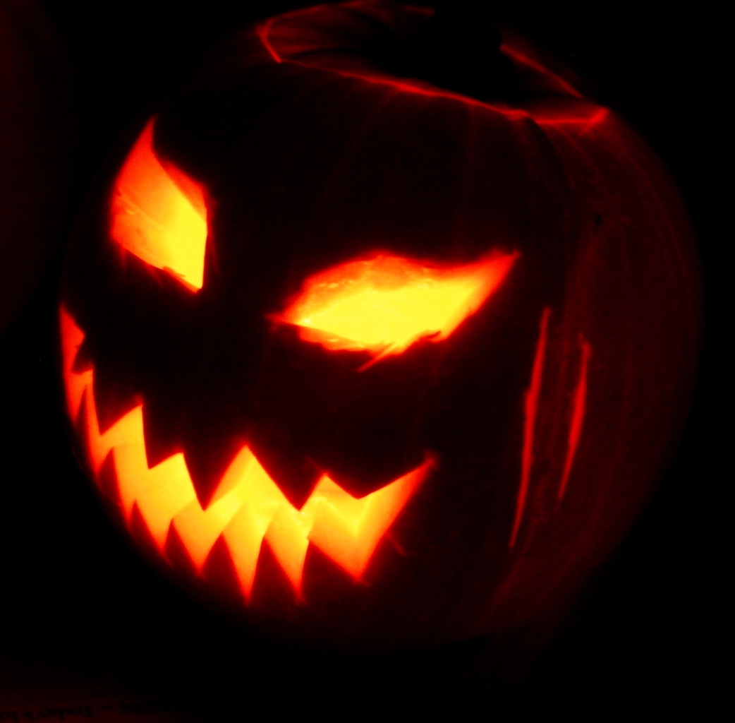 A spooky jack olantern, almost as spooky as the horror movies releasing in fall 2023.
