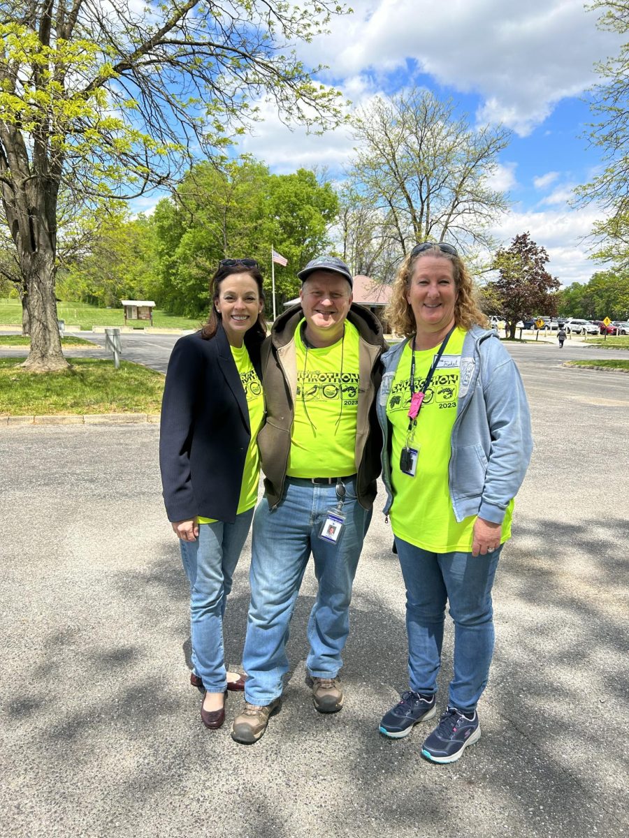 Mrs. Fishel (on the right) has been a coach for the Envirothon team for a couple of years. She loves to use her knowledge of Biology to inform and help students become more successful in this field. 