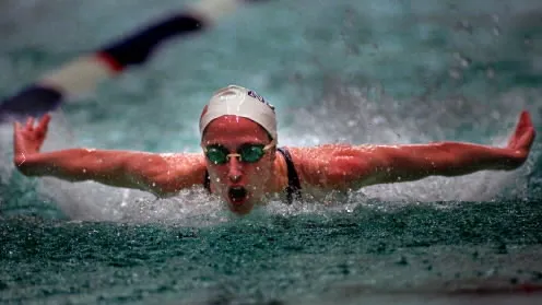 Whiteny Metzler competing in the 1996 olympics. Photo taken from York Daily Record.