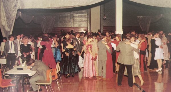 1986 homecoming dance in Dallastown High school's cafeteria