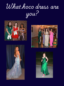 What HOCO Dress Are You?