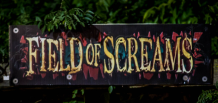 Pennsylvania's Field of Screams sign.