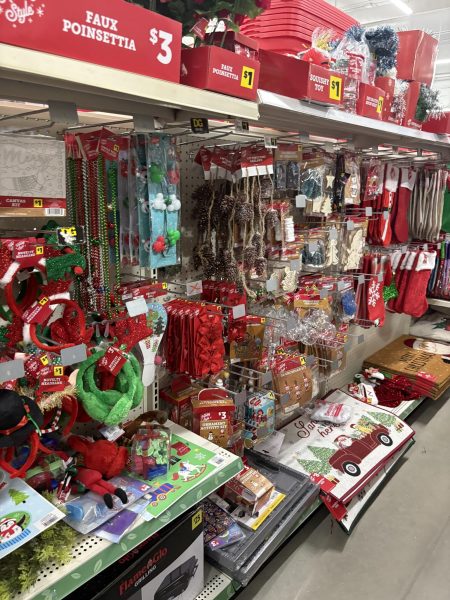 Photo of the Christmas selection at Dollar General in November. 