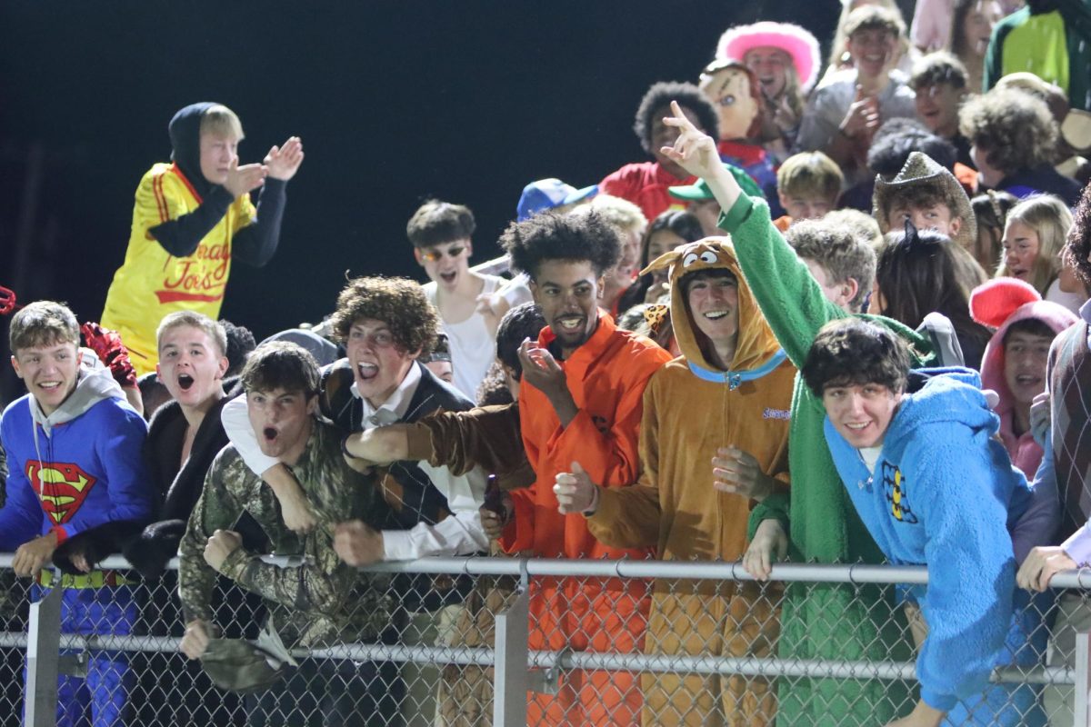 Halloween, the student section theme in second place, was held on 10/25/24 against Red Lion. As pictured students dressed up in costumes and got into the Halloween spirit. 