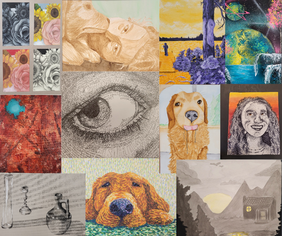 This is a collection of all the pieces I've finished in Dallastown's High School Art program. 