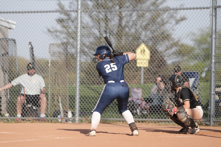 Zoe Roland is up to bat against Red Lion, hoping to hit another home-run.