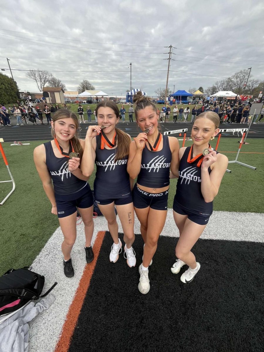 Dallastown's 4X100 team placed first at the Herb Schmidt Relays held on April 4th. 