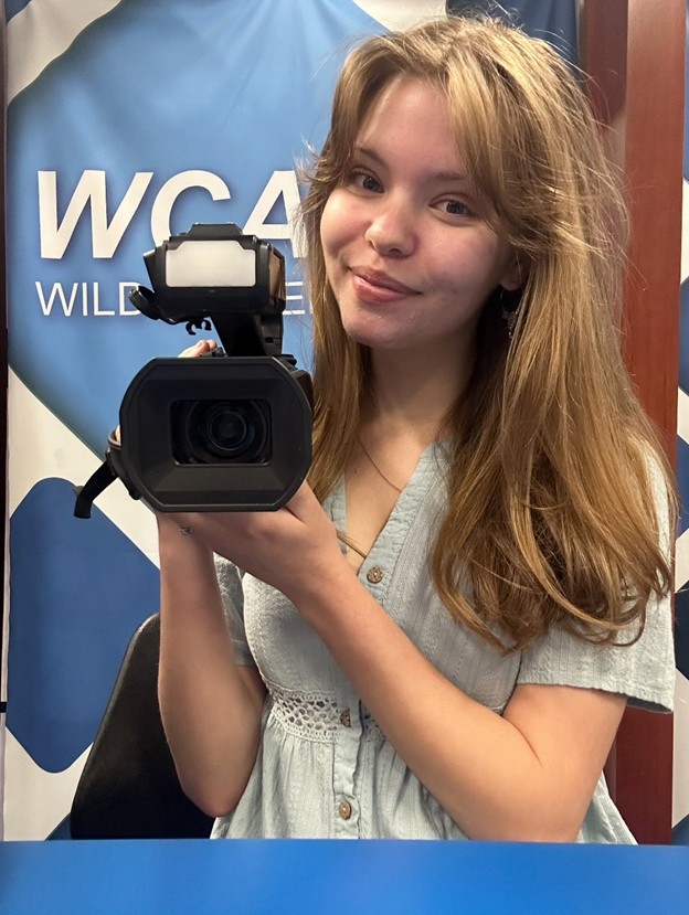 Senior Amber Leader hopes her involvement in a variety of video classes at Dallastown will lead to a successful future in filmmaking. 