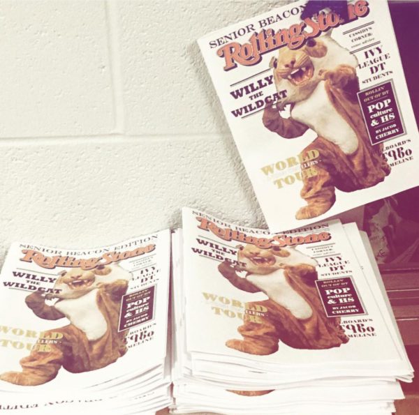 Dallastown's 2016 Senior issue's theme was Rolling Stone, highlighting the year's pop culture through the school. This photo uses the Instagram filter "Rio De Janeiro" which was highly trending during the year.