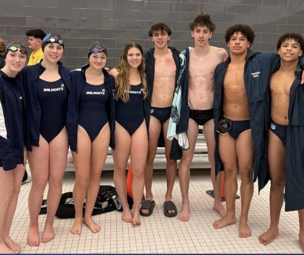 Multiple District qualifiers from the girls and boys Dallastown Teams take a picture together. Photo taken by Coach Gina McHenry.