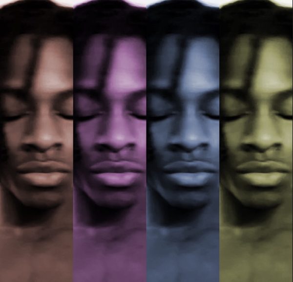 Junior Caleb Armstrong's EP "7 songs" cover. The different colors symbolize the various genres and types of music shown through each song. (Caleb Armstrong photo)